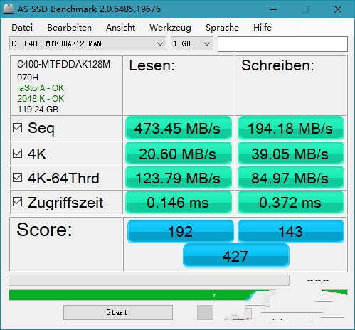 SSDרò(AS SSD Benchmark)