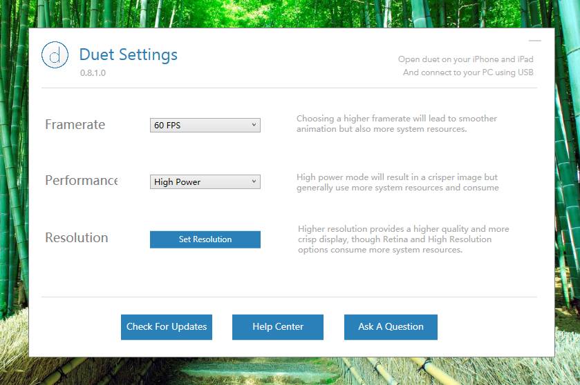 duet display windows电脑版使用教程1