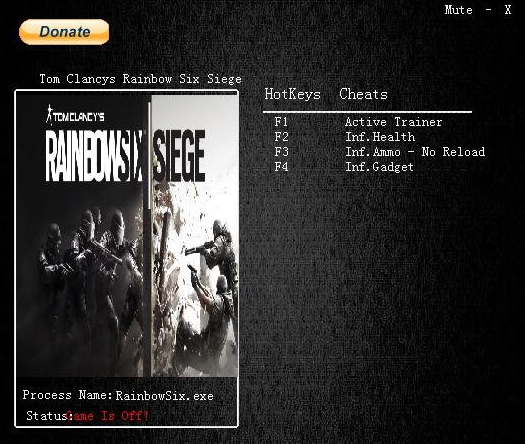 彩虹六号围攻修改器使用说明