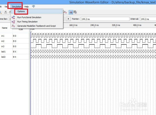 quartus ii 13波纹仿真使用教程