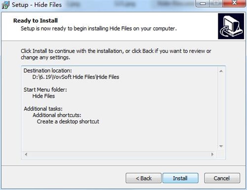 VovSoft Hide Files安装教程4