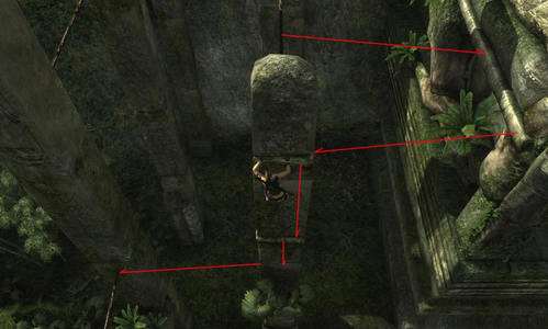 古墓丽影8第二关攻略