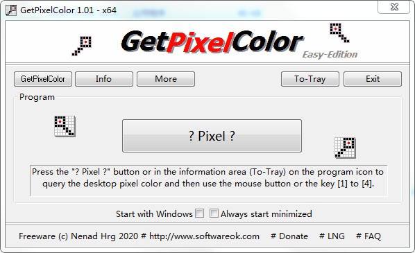 GetPixelColor(屏幕取色器)