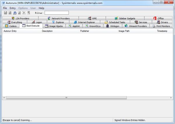 AutoRuns(启动项目管理工具) v14.09